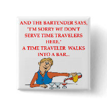 TIME travel joke Pin