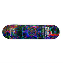 Time Travel Through the Worm Hole Custom Skate Board