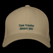Time Traveler Cap embroidered hats by MarciaCox Time Traveler Cap embroidered hats