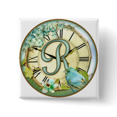 timeless bluebird whimsy initial letter R Pins Zazzle_button timeless bluebird whimsy initial letter R Pins Zazzle_button