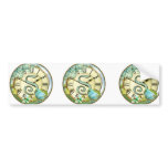 timeless bluebird whimsy initial letter S Bumper Stickers