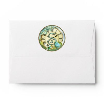 timeless bluebird whimsy initial letter S Envelope Zazzle_envelope timeless bluebird whimsy initial letter S Envelope Zazzle_envelope