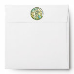 timeless bluebird whimsy initial letter T Envelopes