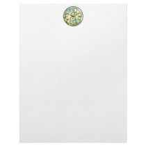 timeless bluebird whimsy initial letter T Custom Letterhead