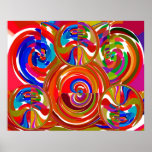Timeless Chakra  - Yoga Meditation Mandala V9 Poster