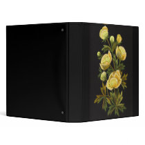 Timeless Globeflower Avery Binder Black