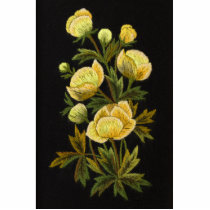 Timeless Globeflower Photo Sculpture Pin