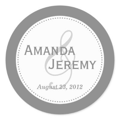 Timeless Round Sticker - Steel Grey