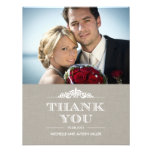 Timeless Sentiment Wedding Thank You - Linen invitations