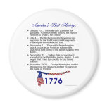 Timeline 1776 fridge magnet