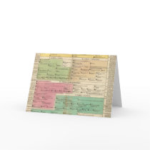 Timeline Empire of Constantiople Royal Families Greeting Card