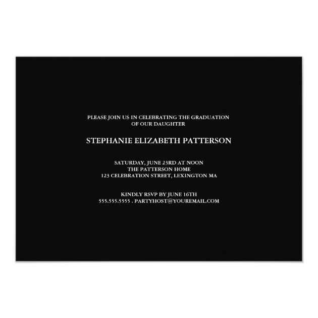 Timeline Three Photo Graduation Party Invitation