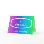 Timepodz rainbow card - 1 year old (dog yes)