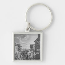 Times of the Day, Evening, 1738 Key Chains