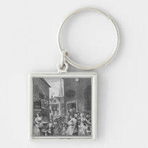 Times of the Day, Noon, 1738 Keychains