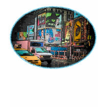 Times Square Billboards Kids Dark T-Shirt