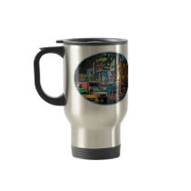 Times Square Billboards Travel Mug mugs