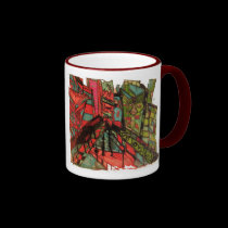 times square cnbc ink white mugs