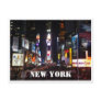 times square lights post card