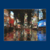 times square mosaic postcards