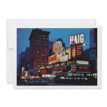 Times Square, New York City Vintage Personalized Invitation