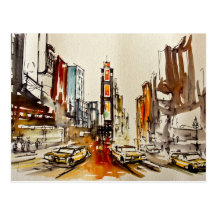 Times Square New York Postcard
