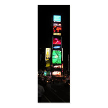 Times Square-NYC 2 Bookmark Business Card Template