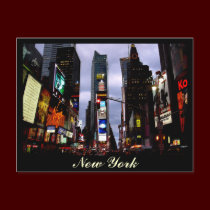 Times Square Postcard New York Souvenir Card