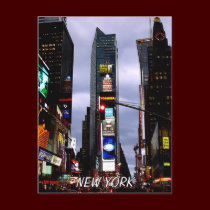 Times Square Postcard New York Souvenir Card