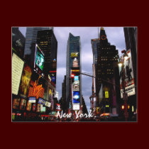 Times Square Postcard New York Souvenir Card postcards