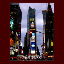 Times Square Postcard New York Souvenir Card postcards