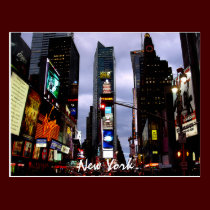 Times Square Postcard New York Souvenir Card postcards
