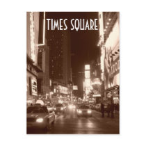 Times Square (sepia) Postcard