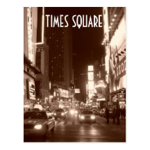 Times Square (sepia) Postcard