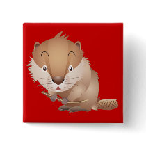 Timid Beaver buttons
