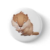 Timid Beaver buttons