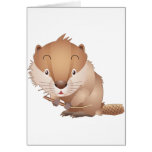 Timid Beaver Greeting Card