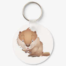Timid Beaver keychains