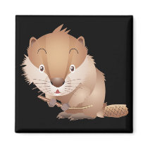 Timid Beaver magnets