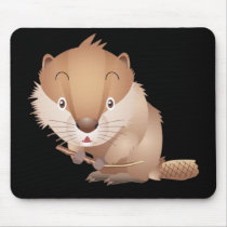 Timid Beaver mousepads