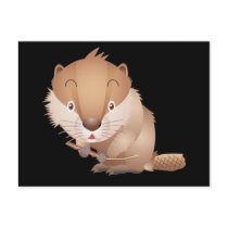 Timid Beaver postcards
