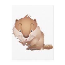Timid Beaver postcards