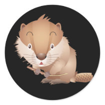 Timid Beaver stickers