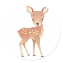 Timid Doe stickers by Wildlifeshoppe Timid Doe stickers