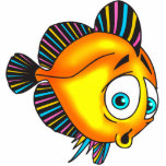 Timid Fish Acrylic Cut Outs