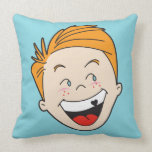 Timmy and Tammy Retro '50s Kids Pillow — SQUARE