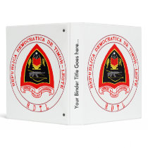 Timor-Leste Coat of Arms detail 3 Ring Binder