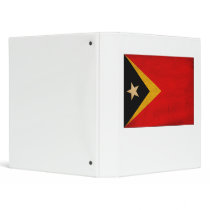 Timor Leste Flag 3 Ring Binder