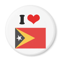 Timor-leste Flag Refrigerator Magnet