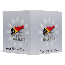 Timor Leste Flag Map 2.0 Binders